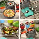Camping Cookware Kit Orange Camp Cooking - Tophatter Daily Deals