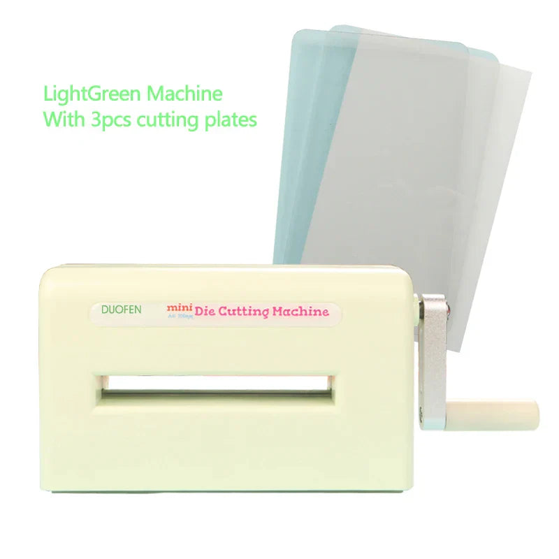 Die Cutting Machine A6 105mm Mini Embossing Tool Crafts LightGreen - Tophatter Daily Deals