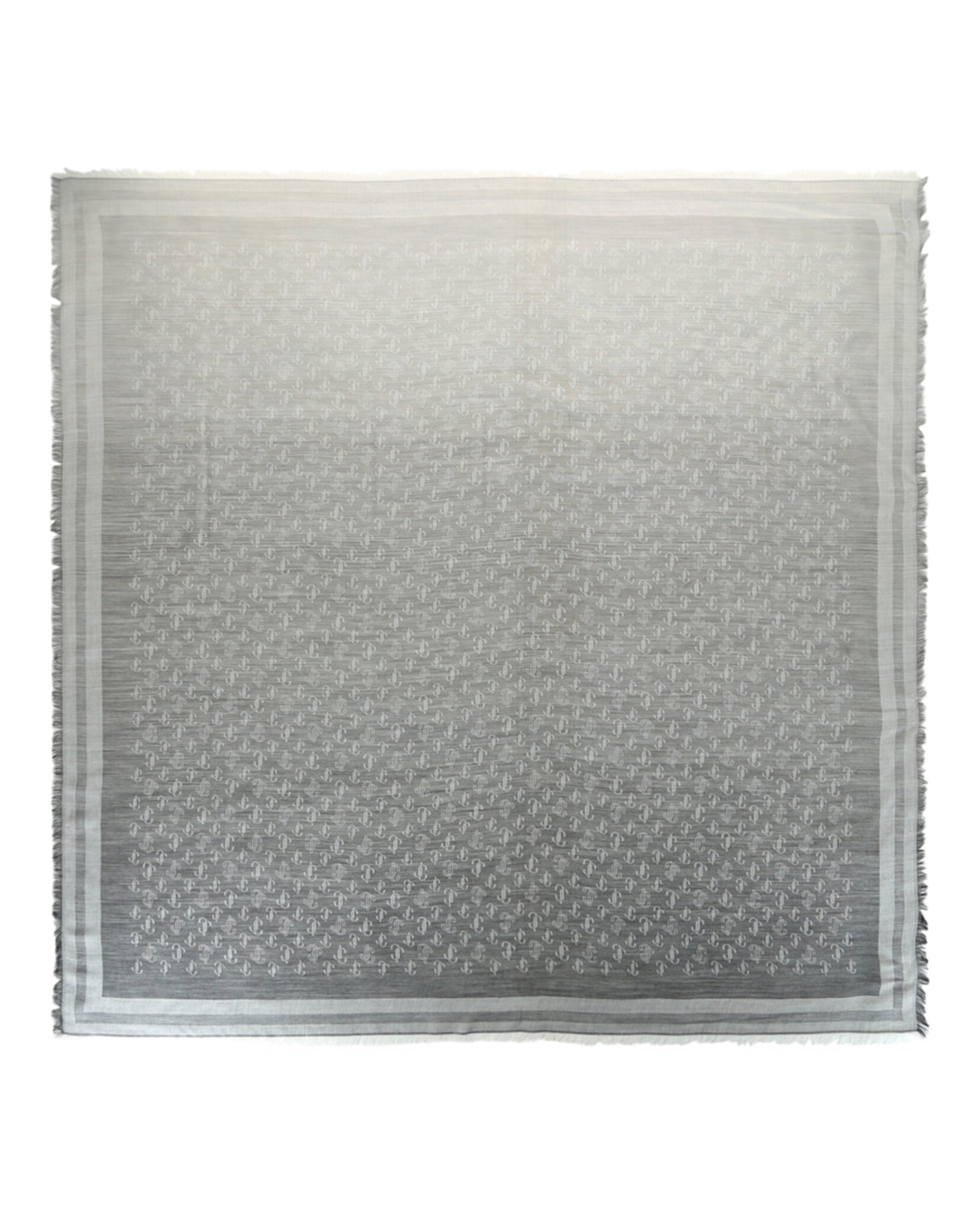 Jimmy Choo Logo Wool Blend Scarf Grey-H6S07-900-200-00002-NS Accessories - Tophatter Daily Deals