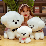 Teddy Dog Bichon Frise Puppy Plush White Stuffed Soft Animal Toy Animals - Tophatter Daily Deals