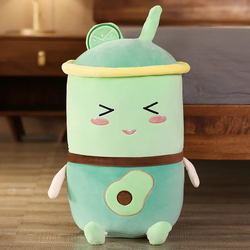 Avocado Watermelon Strawberry Orange Boba Bubble Fruit Milk Tea Plush Toy Avocado Milk Tea Food - Tophatter Daily Deals