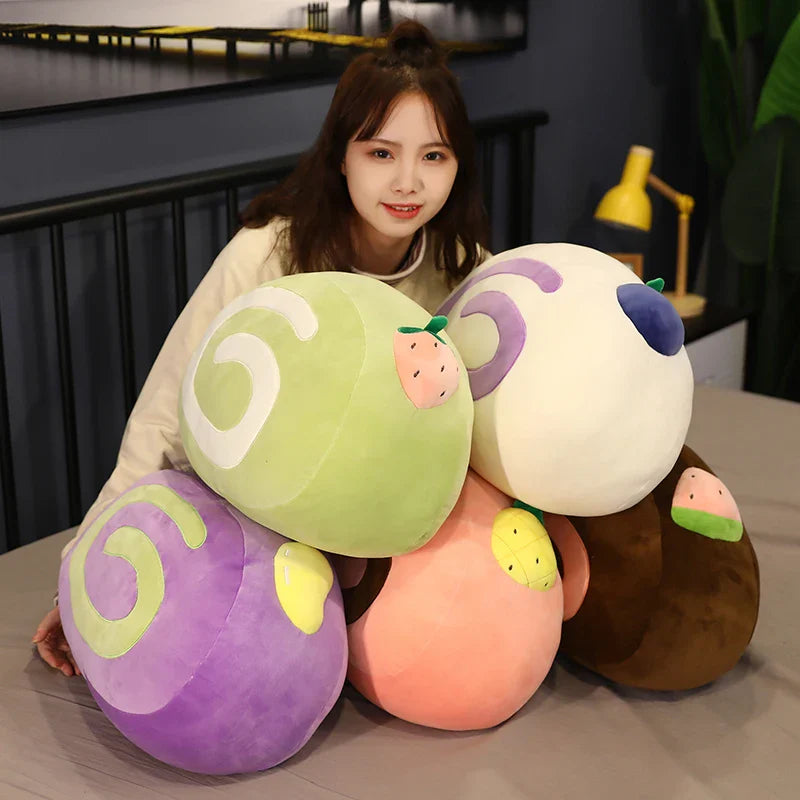 40cm Soft Fruit Cake Roll Plush Mantau Bun Pillow Cream Steamed Dim Sum Food - Tophatter Daily Deals