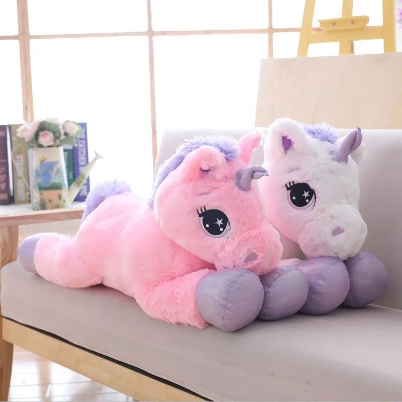 Huge Mystical Unicorn Plush Toy - 110cm Mythical - Tophatter Daily Deals
