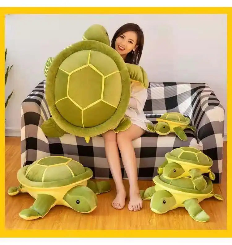 Large Green Turtle Sleeping Pillow Plush Toy Animals - Tophatter Daily Deals