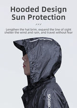 Waterproof Mens Cycling Jacket - Hooded, Nylon, For Rain - Tophatter Daily Deals