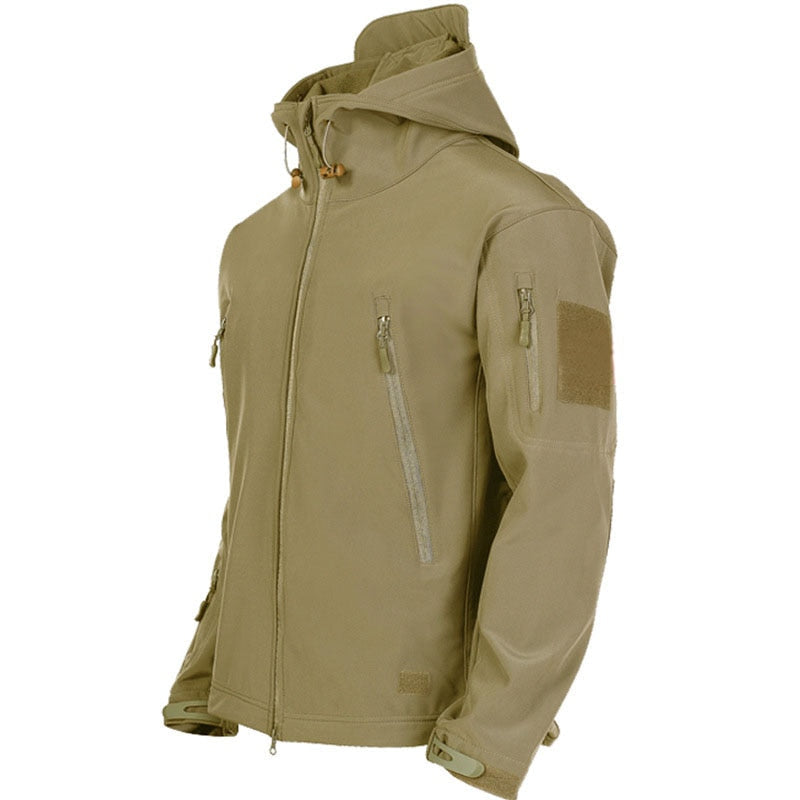 Waterproof Men's Outdoor Jacket - Military Cut, Poly Blend - Tophatter Daily Deals