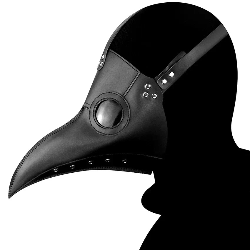 Plague Doctor PU Leather Mask Steampunk Halloween 2025 - Tophatter Daily Deals