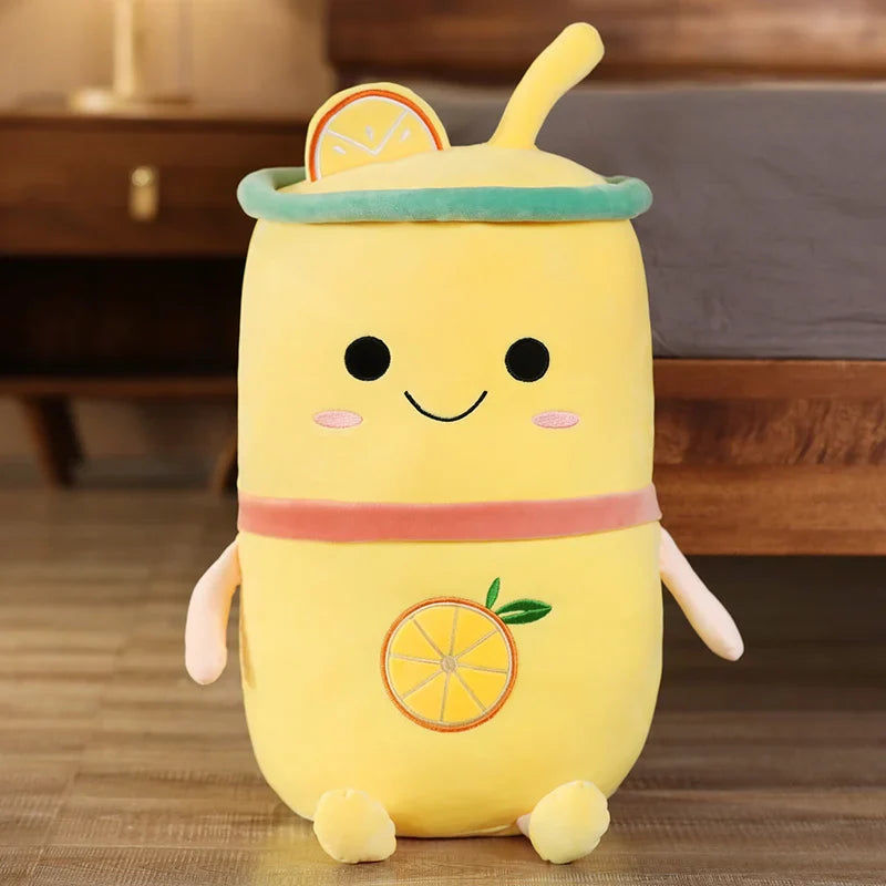 Avocado Watermelon Strawberry Orange Boba Bubble Fruit Milk Tea Plush Toy Lemon Tea Food - Tophatter Daily Deals