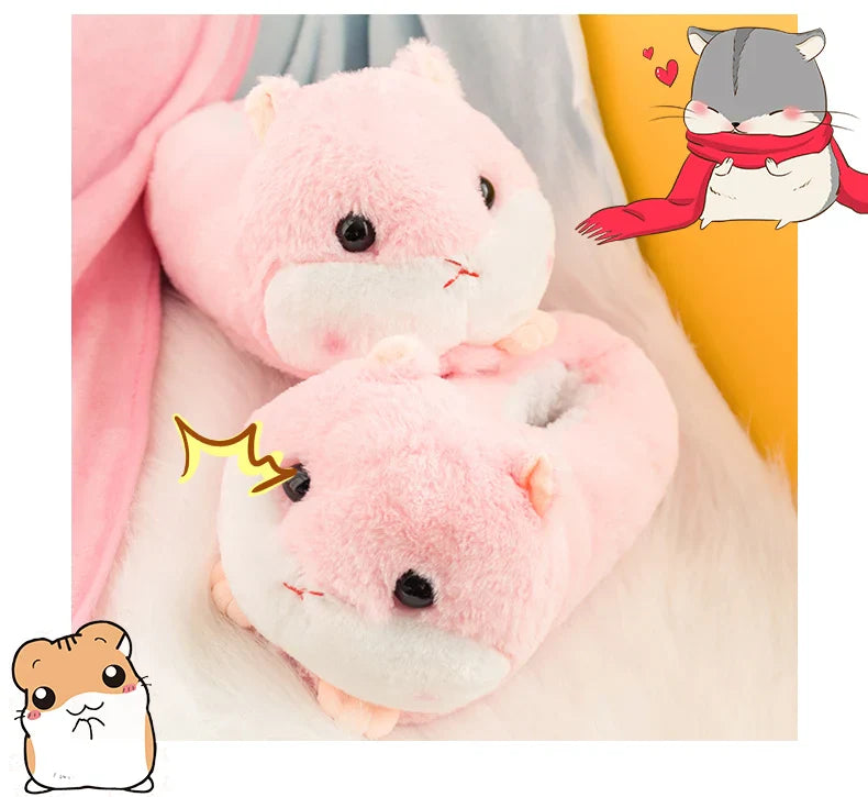 Slippers Winter Warm Home Plush Cute Corgi Slippers Flock Indoor Shoes Casual Slip On Flats Animals - Tophatter Daily Deals
