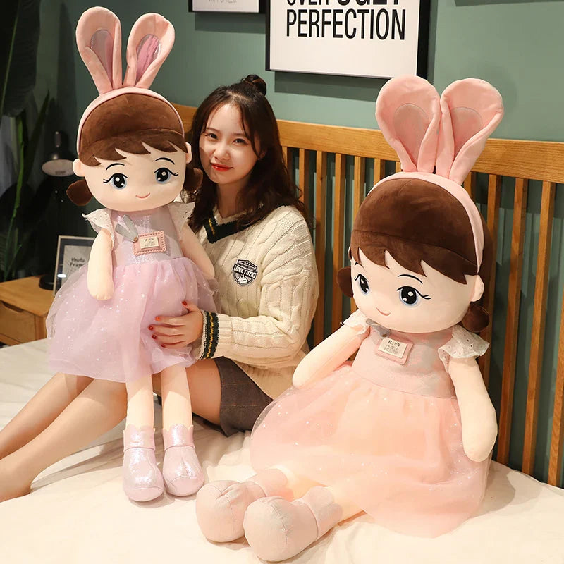 Kawaii Plush Girl Dolls with Rabbit Ears Mythical - Tophatter Daily Deals