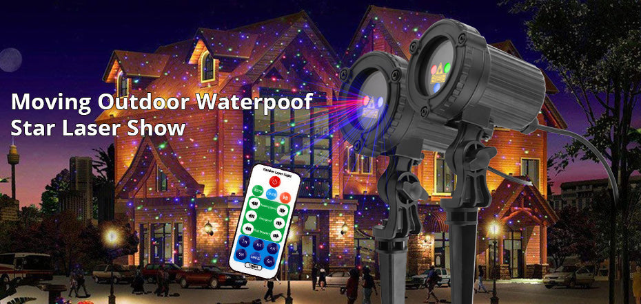 Christmas Laser Light Projector Waterproof Outdoor Garden - Tophatter Daily Deals