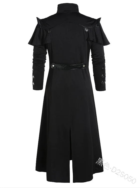 Steampunk Gothic Trench Coat Halloween Costume Jacket - Tophatter Daily Deals