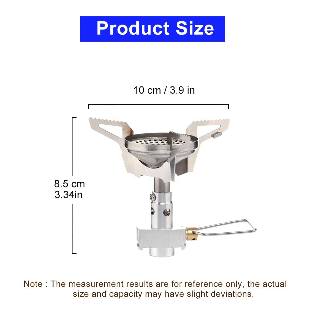 Camping Gas Mini Backpack Stove Silver Camp Cooking - Tophatter Daily Deals