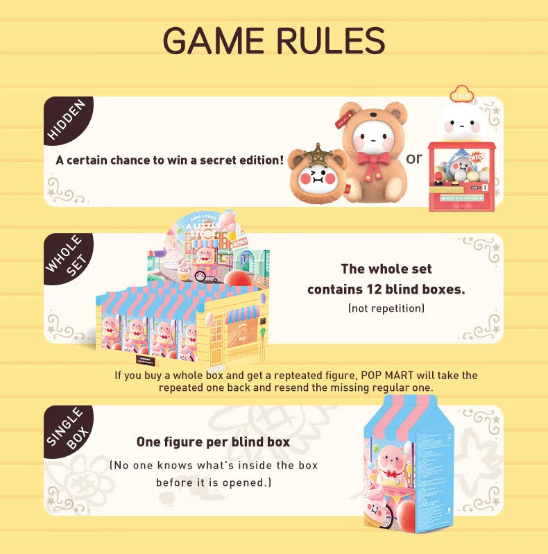 Genuine Pop Mart Bobo & Coco A Little Store Series Blind Box Figure Food - Tophatter Daily Deals