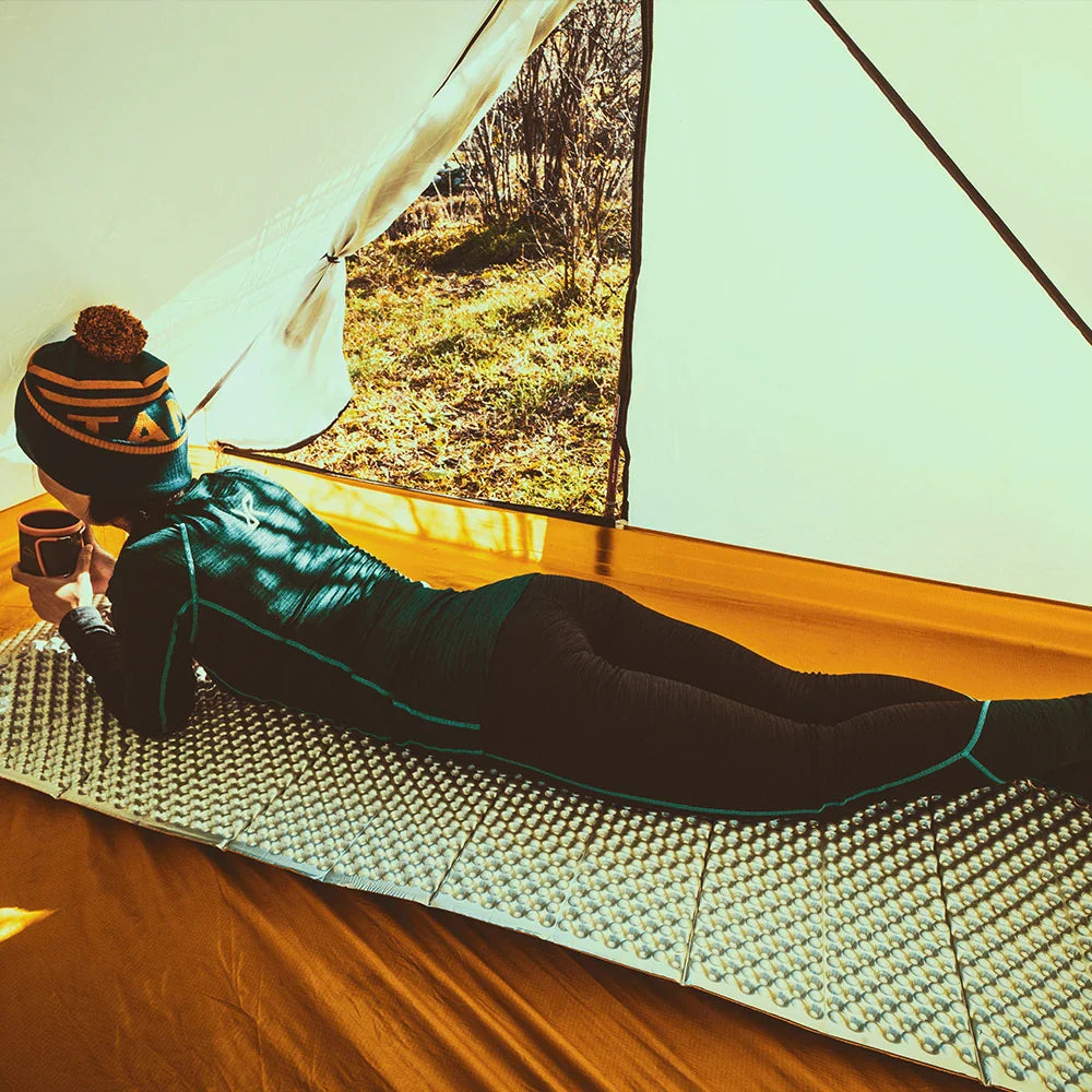 Waterproof Portable Camping Mat Foam Sleeping Pad Yellow Camping & Hiking - Tophatter Daily Deals