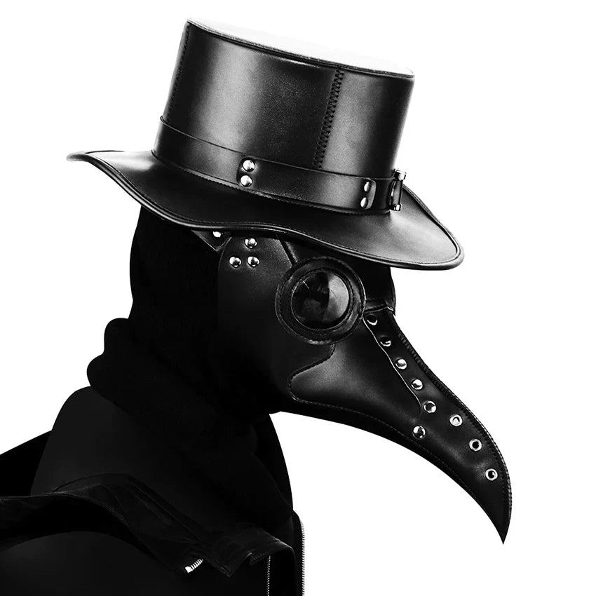 Plague Doctor PU Leather Mask Steampunk Halloween 2025 - Tophatter Daily Deals