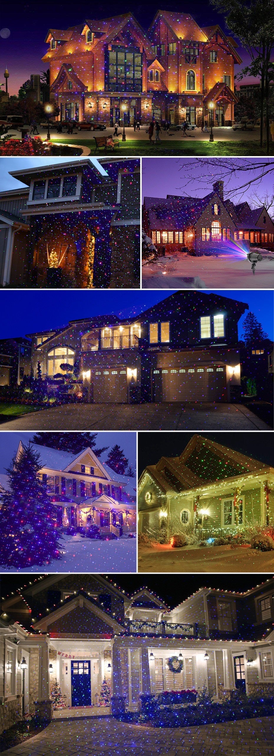 Christmas Laser Light Projector Waterproof Outdoor Garden - Tophatter Daily Deals