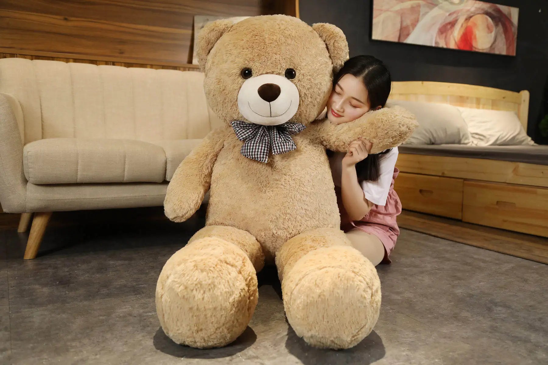 Giant 105cm Soft Teddy Bear Hugging Pillow Children Gift - Tophatter Daily Deals