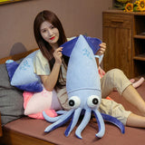 Octopus Plush Blue or Pink Squid Tentacles Cuttlefish Animals - Tophatter Daily Deals