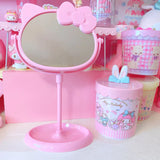 Pink Hello Kitty Mirror Make Up Desk Mirror Animals - Tophatter Daily Deals