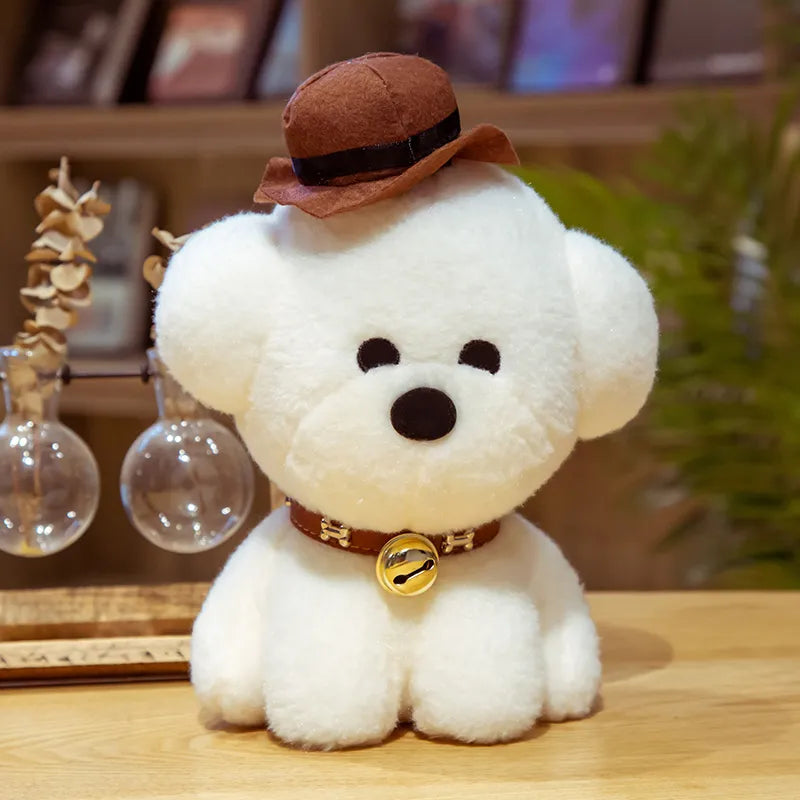 Teddy Dog Bichon Frise Puppy Plush White Stuffed Soft Animal Toy Animals - Tophatter Daily Deals