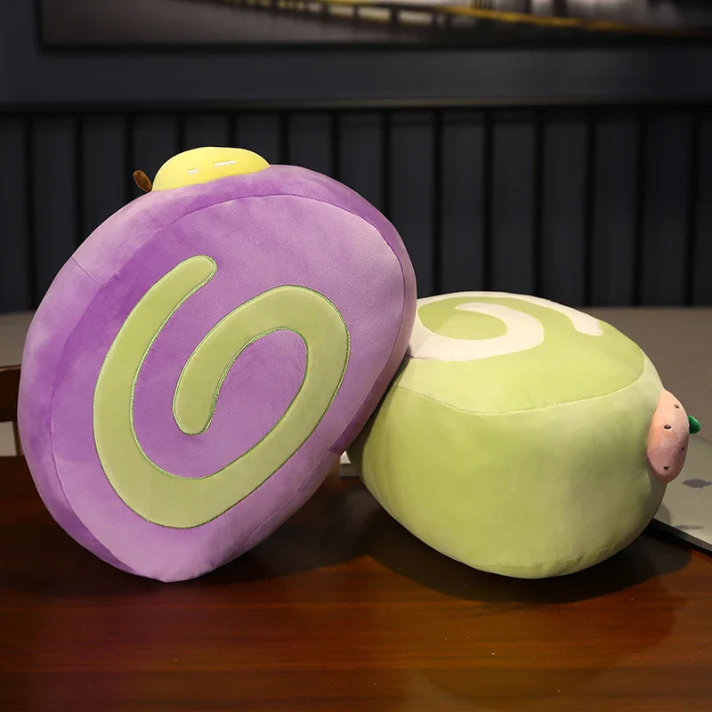40cm Soft Fruit Cake Roll Plush Mantau Bun Pillow Cream Steamed Dim Sum Food - Tophatter Daily Deals