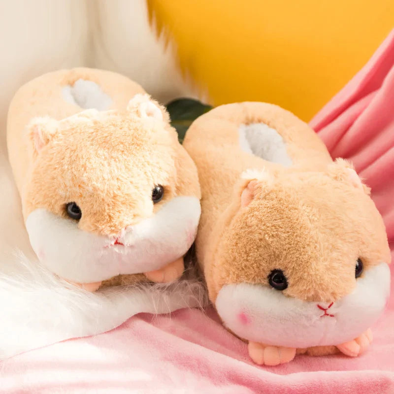 Slippers Winter Warm Home Plush Cute Corgi Slippers Flock Indoor Shoes Casual Slip On Flats Animals - Tophatter Daily Deals