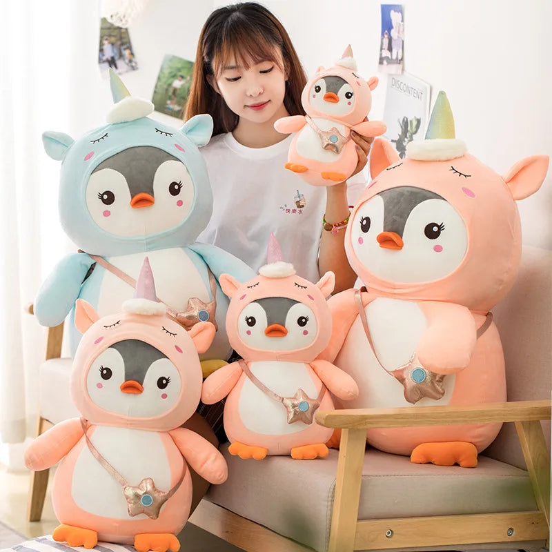 Penguin in Unicorn Kigurumi Plush Toy Animals - Tophatter Daily Deals