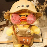 Korean Duck Plush Costume Glasses Dress Explorer Yellow x Light Yellow Animals - Tophatter Daily Deals