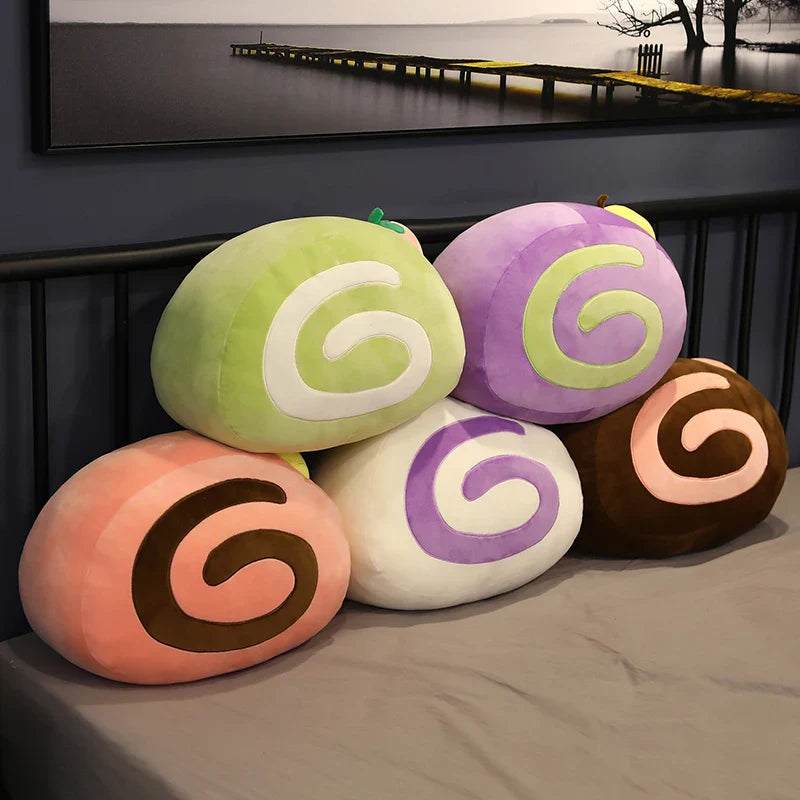 40cm Soft Fruit Cake Roll Plush Mantau Bun Pillow Cream Steamed Dim Sum Food - Tophatter Daily Deals