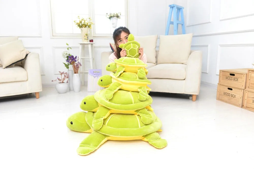 Large Green Turtle Sleeping Pillow Plush Toy Animals - Tophatter Daily Deals