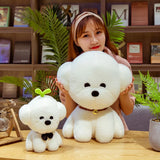 Teddy Dog Bichon Frise Puppy Plush White Stuffed Soft Animal Toy Animals - Tophatter Daily Deals