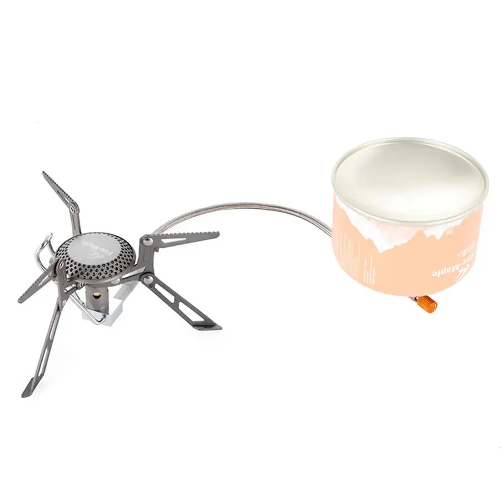 Titanium Blade 2 Camping Gas Stove Silver Camp Cooking - Tophatter Daily Deals