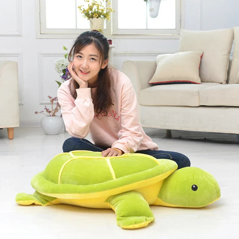 Large Green Turtle Sleeping Pillow Plush Toy Animals - Tophatter Daily Deals