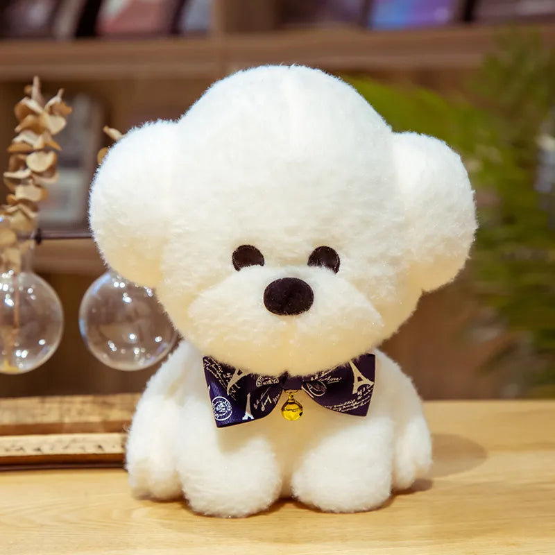 Teddy Dog Bichon Frise Puppy Plush White Stuffed Soft Animal Toy Animals - Tophatter Daily Deals