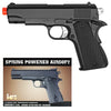 HFC M1911 Airsoft Spring Pistol Black Hand Gun - TOPHATTER'S ARMORY DEALS Collectible Weapons - Tophatter Daily Deals