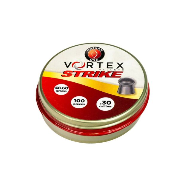 Hatsan Vortex Strike .30cal Airgun Pellets 48.6gr 100ct Gray - Tophatter Daily Deals