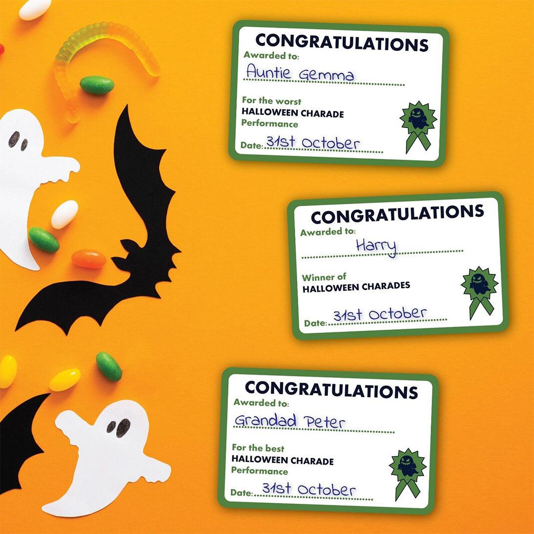 Halloween Charades Printable - Halloween Party Game Indoor Games - Tophatter Daily Deals