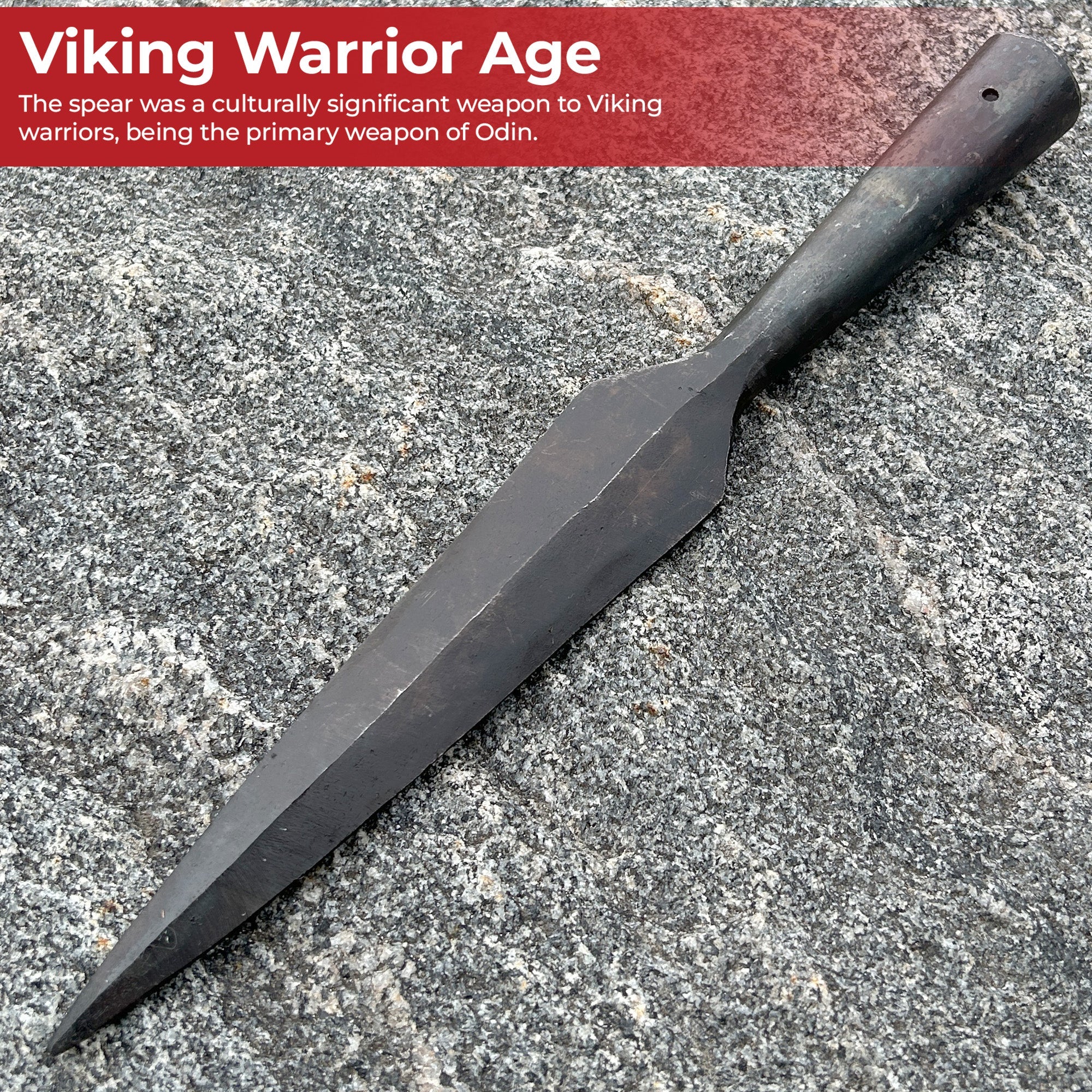 Hand Forged Viking Saga Iron Spear Head historical period - Tophatter Daily Deals