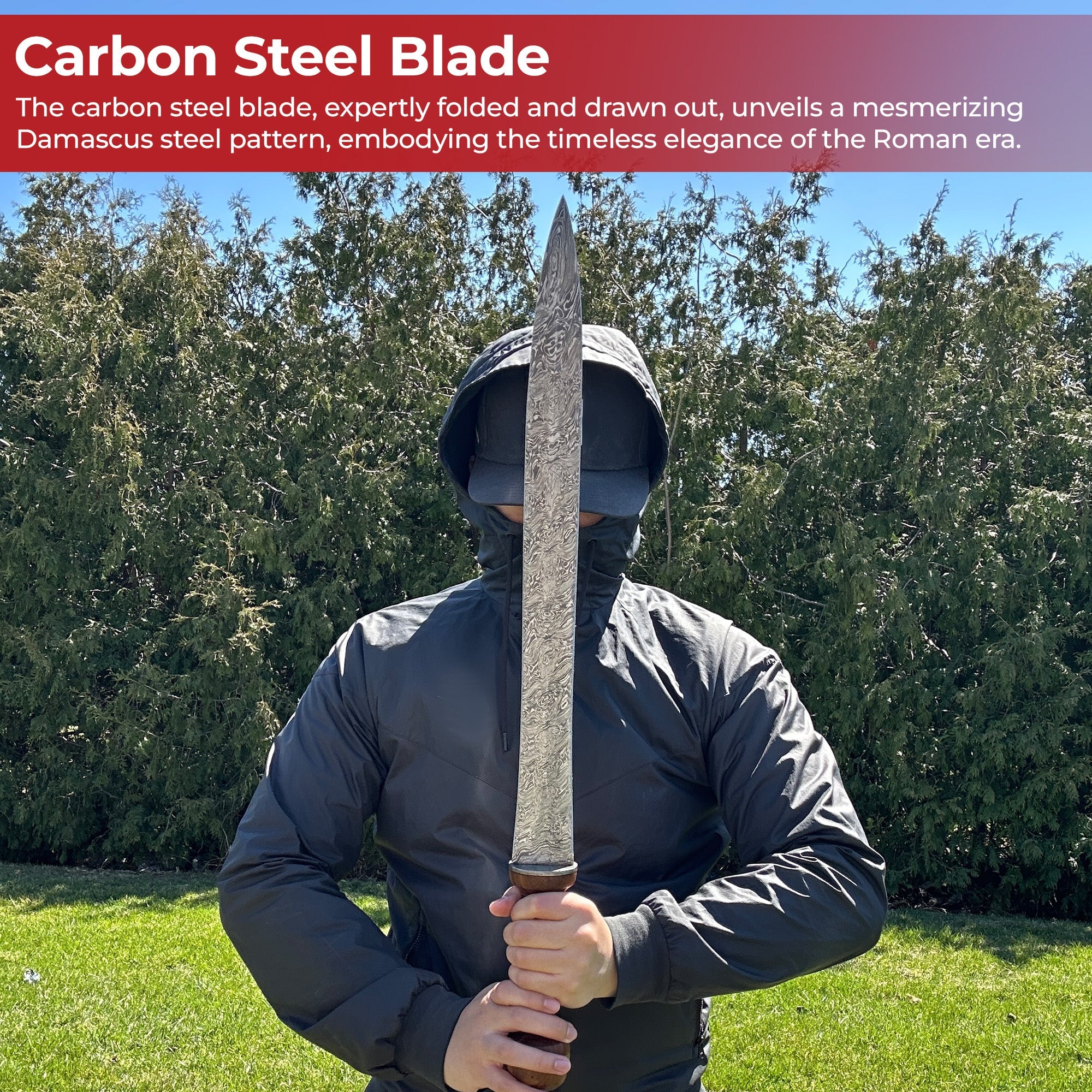 Handmade Damascus Steel Roman Gladius XV Legion Edition Swords - Tophatter Daily Deals