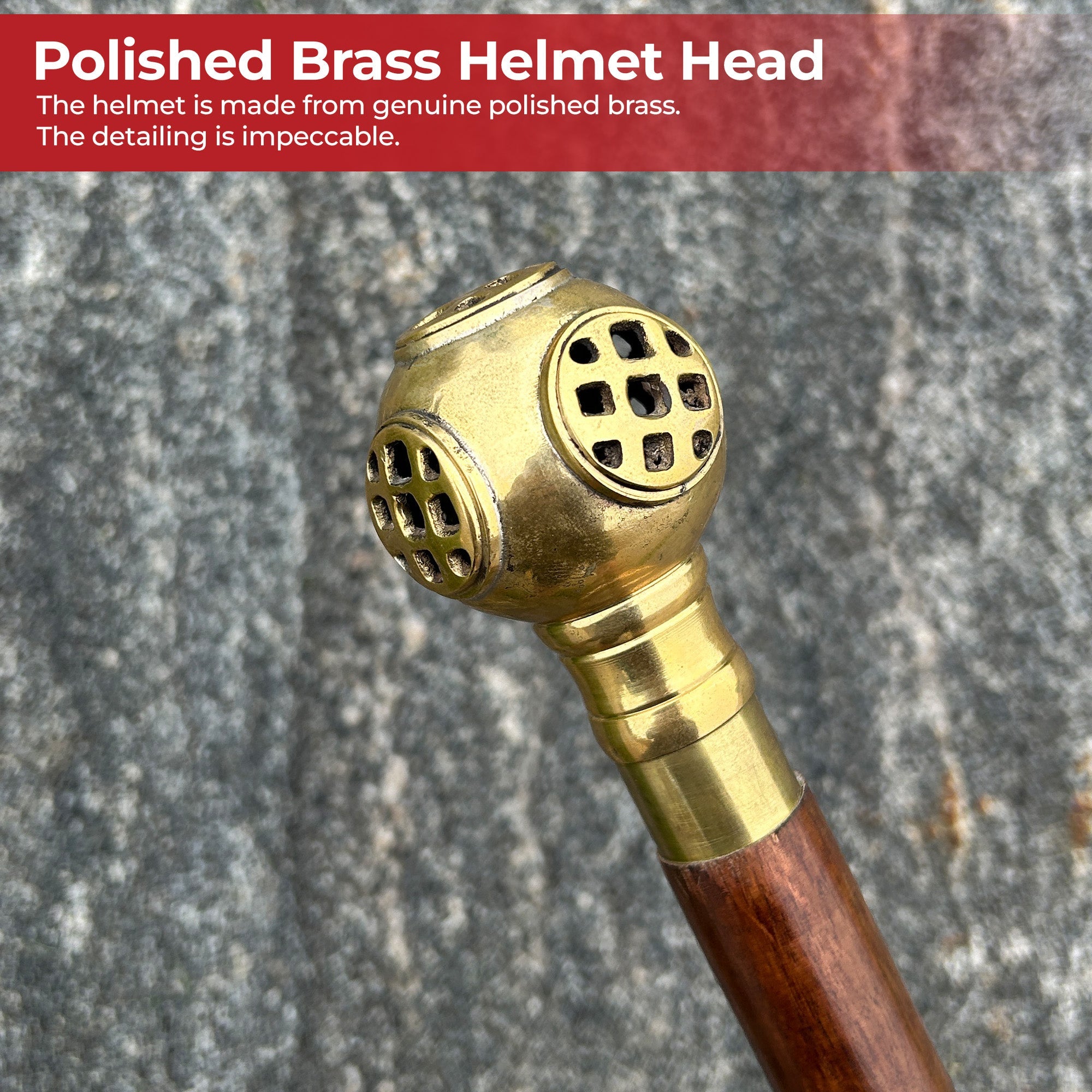 Handmade Divemaster Gentlemans Walking Cane Cane - Tophatter Daily Deals