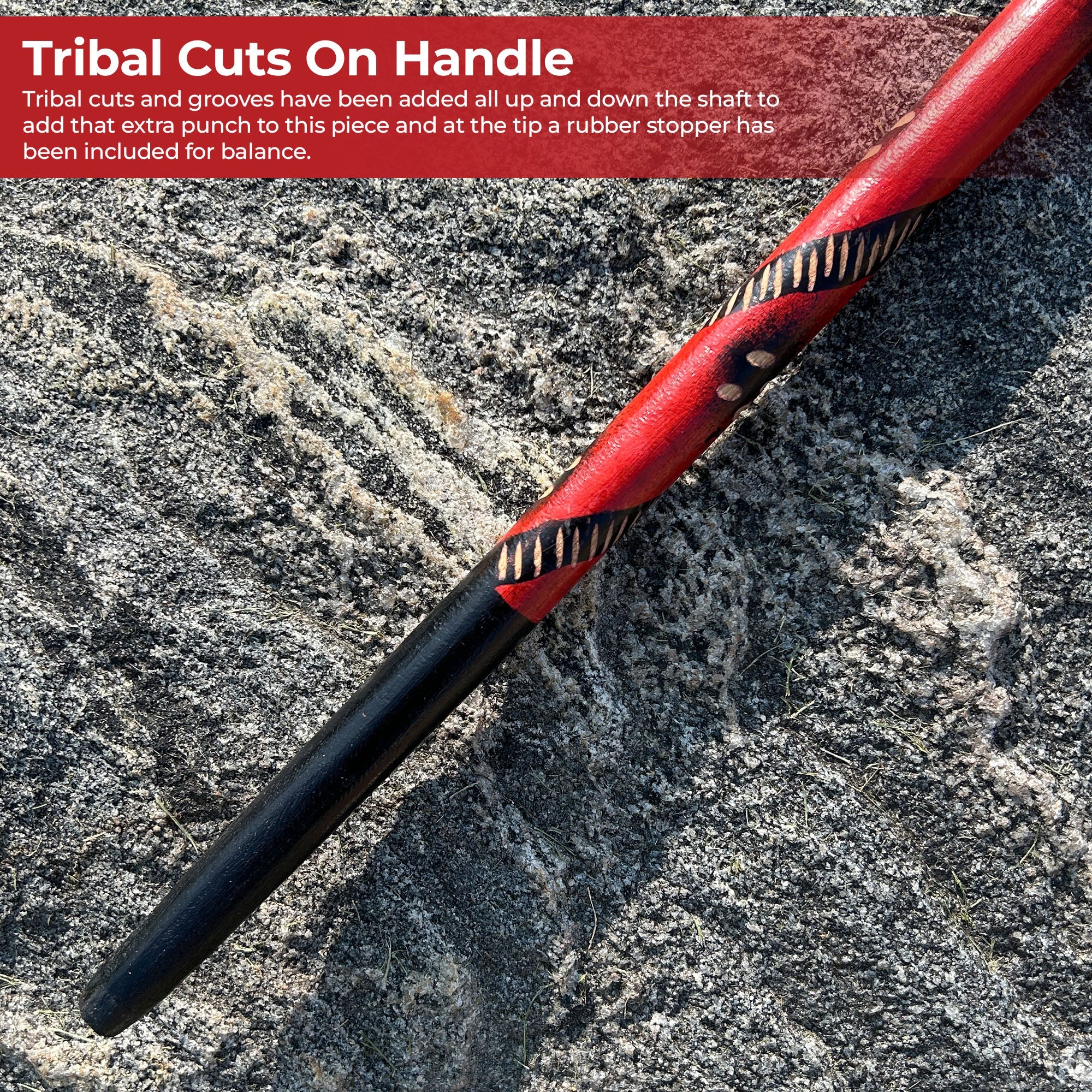 Handmade Eucalyptus Tribal Malawi Walking Cane novelty items - Tophatter Daily Deals