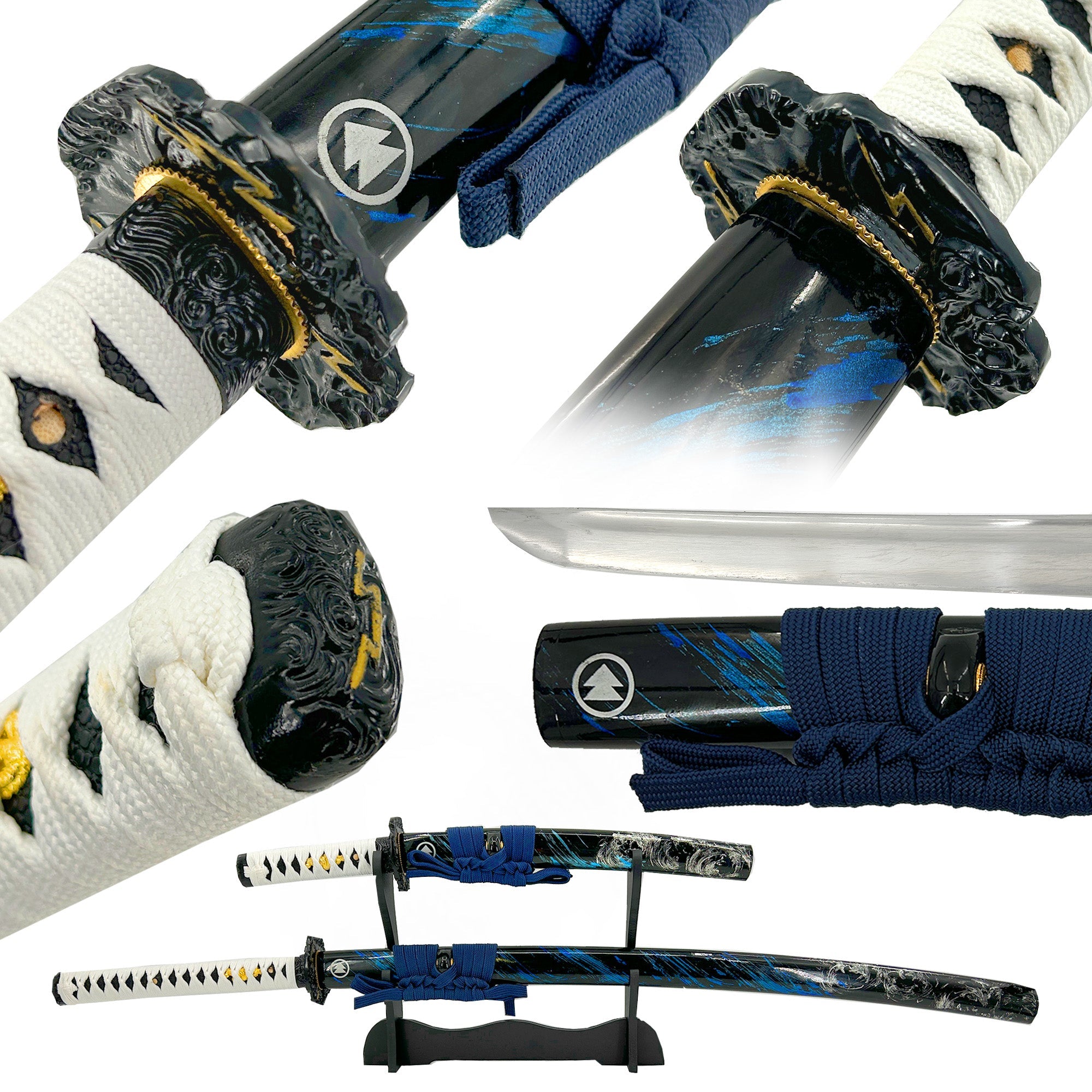 Handmade Katana and Tanto Set from Ghosts of Tsushima Clan Sakai Edition Swords - Tophatter Daily Deals