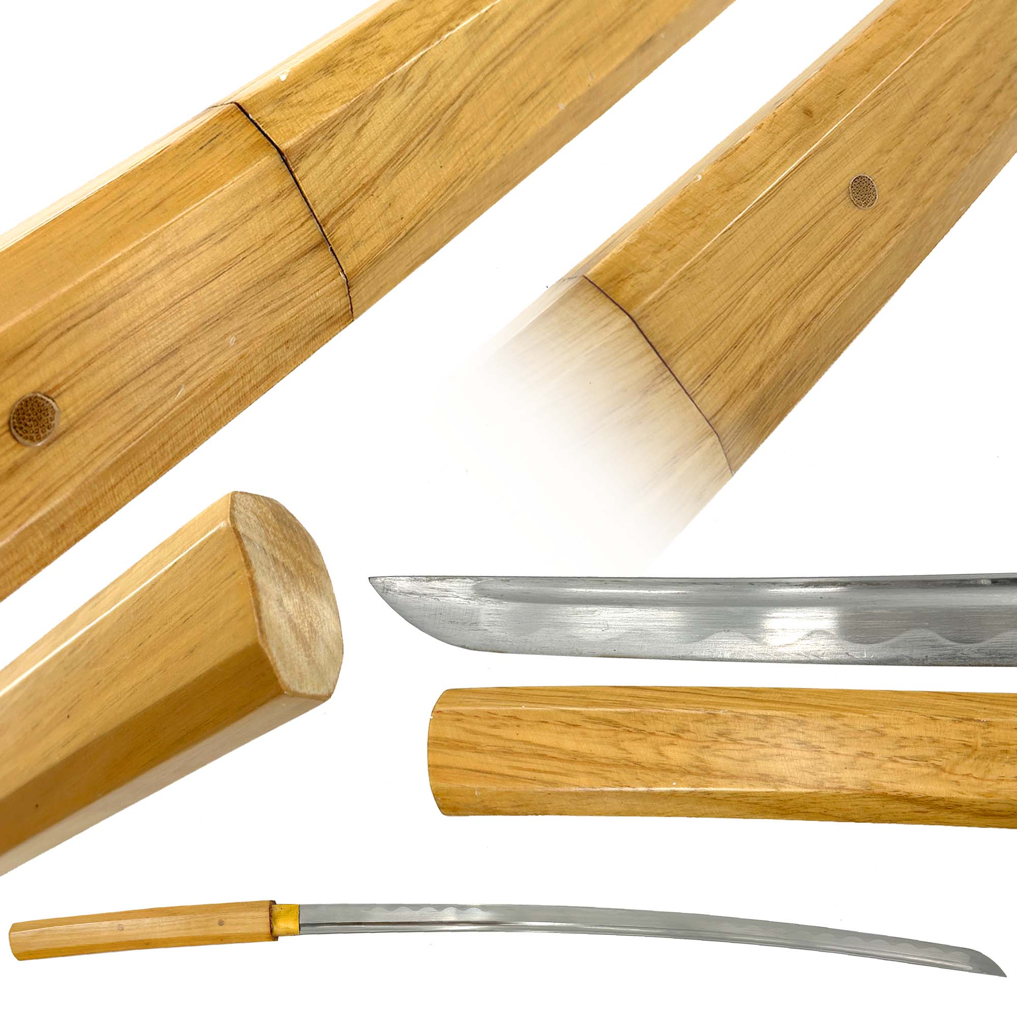 Handmade Traditional Wooden Shirisya Katana Swords - Tophatter Daily Deals