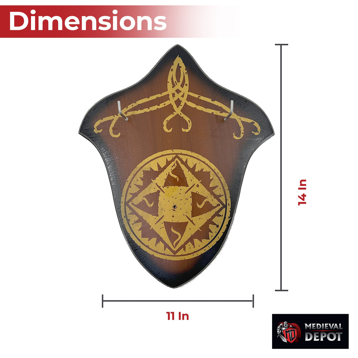 Hardwood Universal Sword Plaque swords - Tophatter Daily Deals