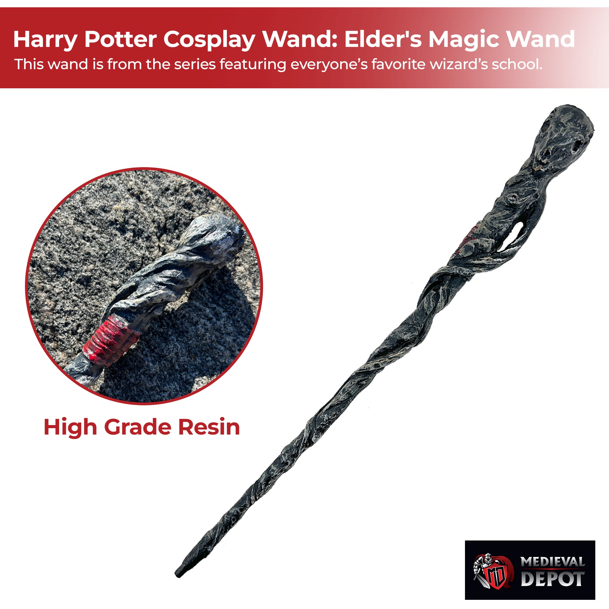 Harry Potter Cosplay Wand: Replica of Elder's Magic Wand novelty items - Tophatter Daily Deals