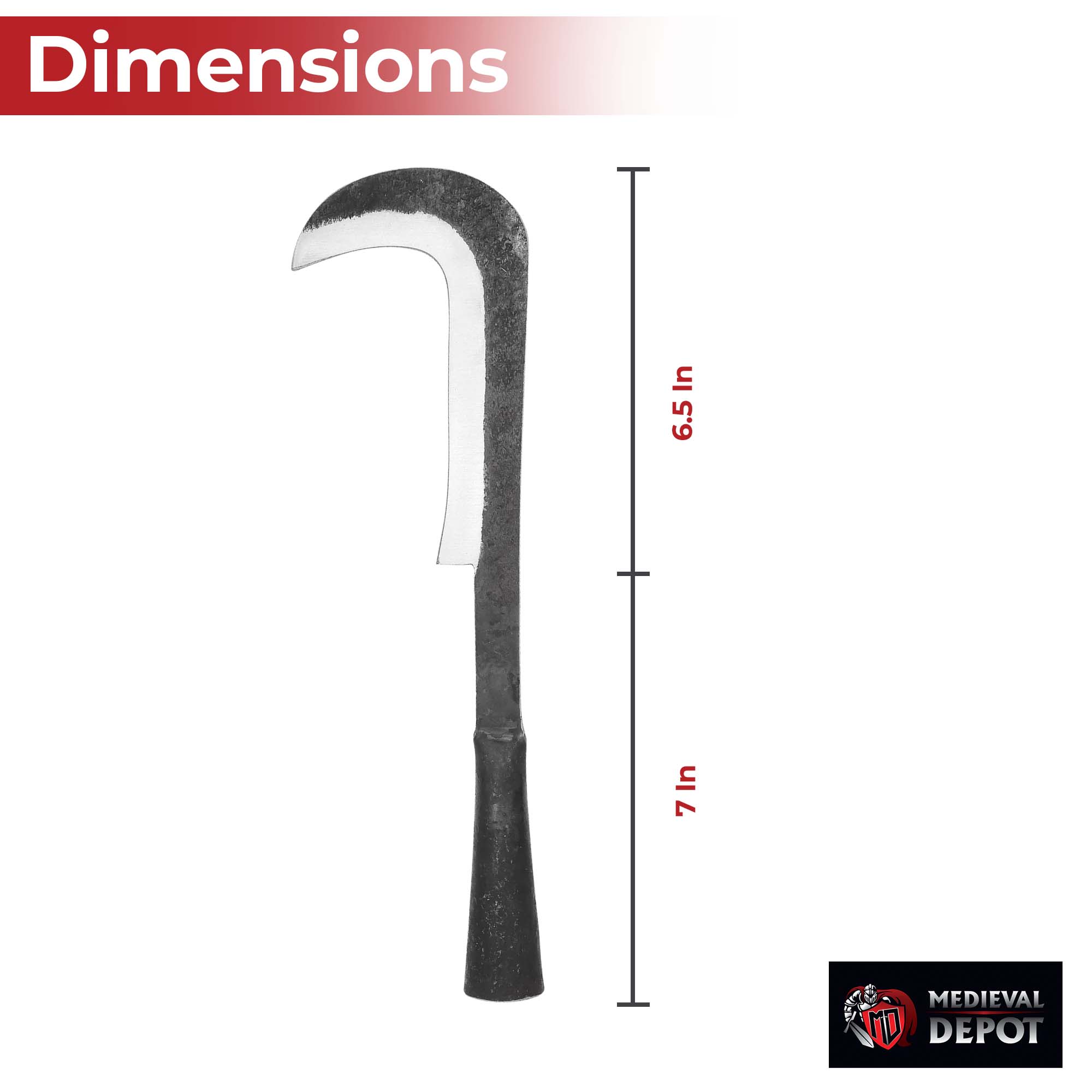 Harvests Fury Hand Forged High Carbon Steel Medieval Billhook Spearhead Knives - Tophatter Daily Deals