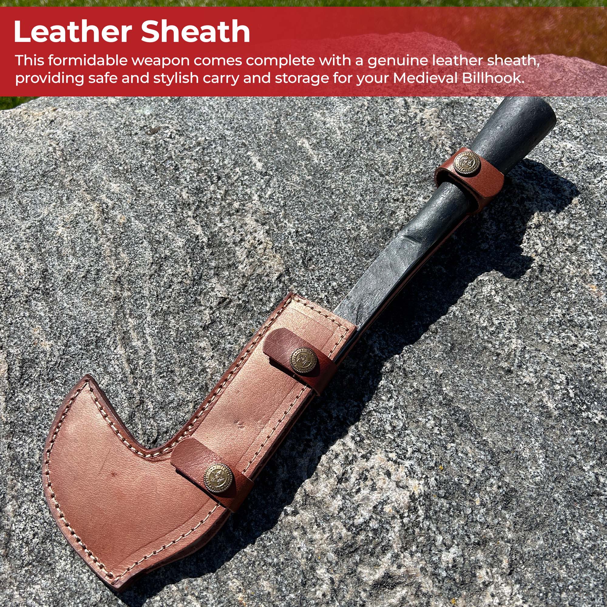 Harvests Fury Hand Forged High Carbon Steel Medieval Billhook Spearhead Knives - Tophatter Daily Deals