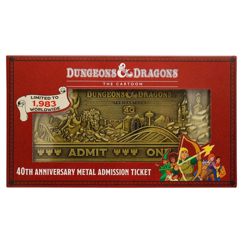 Dungeons & Dragons: The Cartoon - 40th Anniversary Rollercoaster Ticket