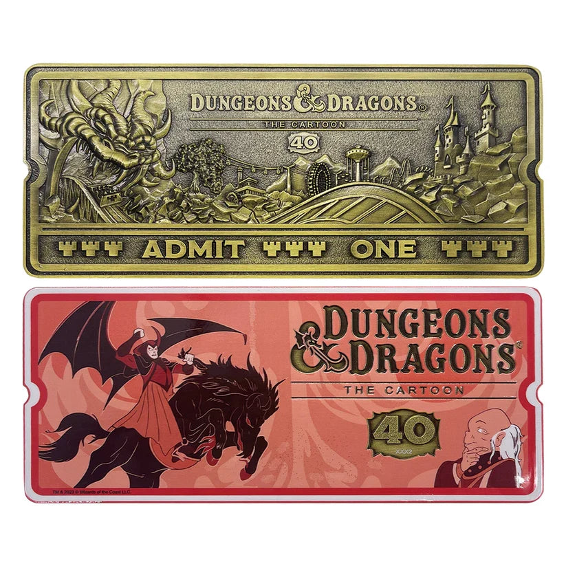 Dungeons & Dragons: The Cartoon - 40th Anniversary Rollercoaster Ticket